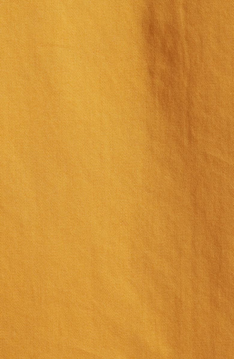 Siragusa Printed Silk Trim Dress Shirt, Alternate, color, Mustard