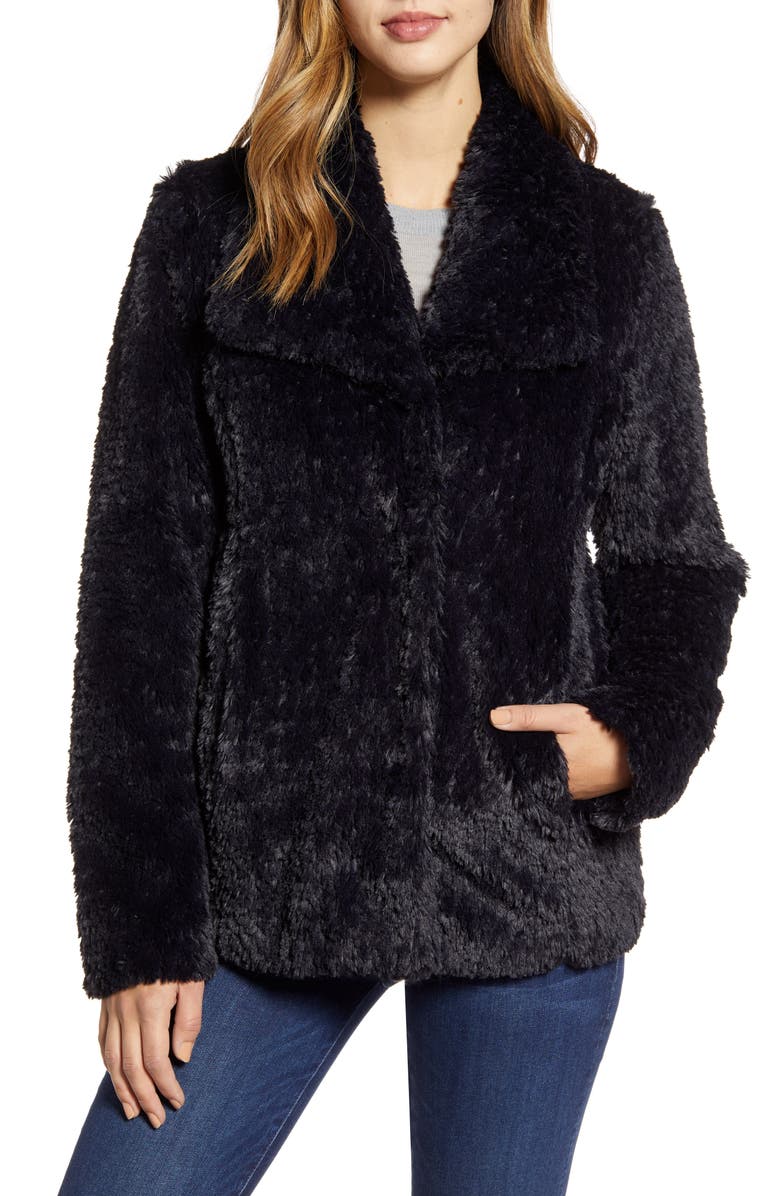 Kenneth Cole New York Faux Fur Jacket, Alternate, color, 