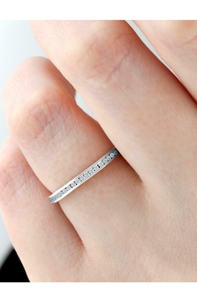 Bliss Diamond 1/2 Ct Round Diamond Ladies Eternity Wedding Ring 10k Gold, Alternate, color, 