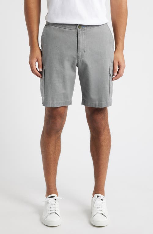 Tommy Bahama Beach Coast Stretch Linen & Cotton Cargo Shorts In Bala Shark