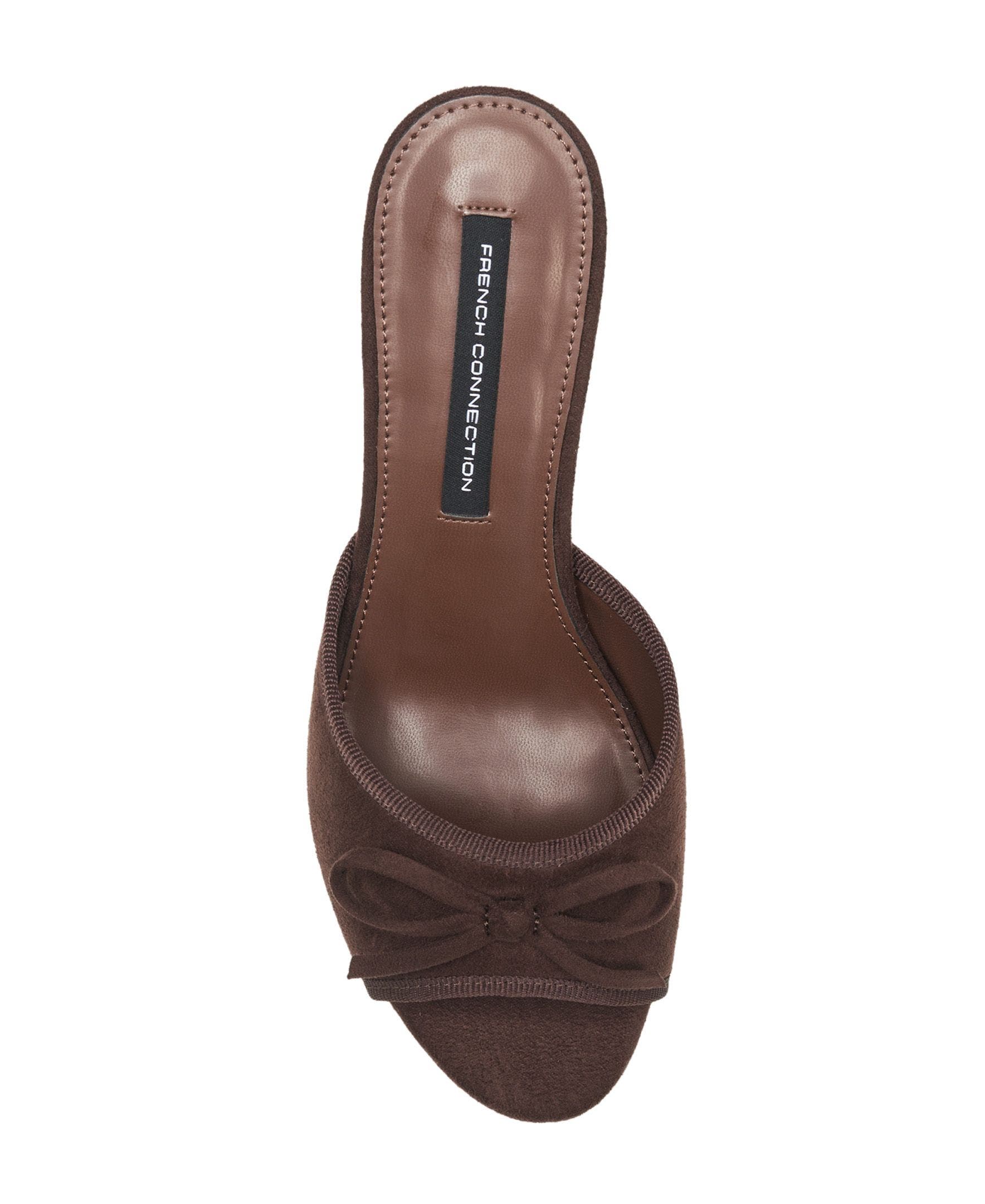 Dotty Faux Suede Heel, Alternate, color, Brown