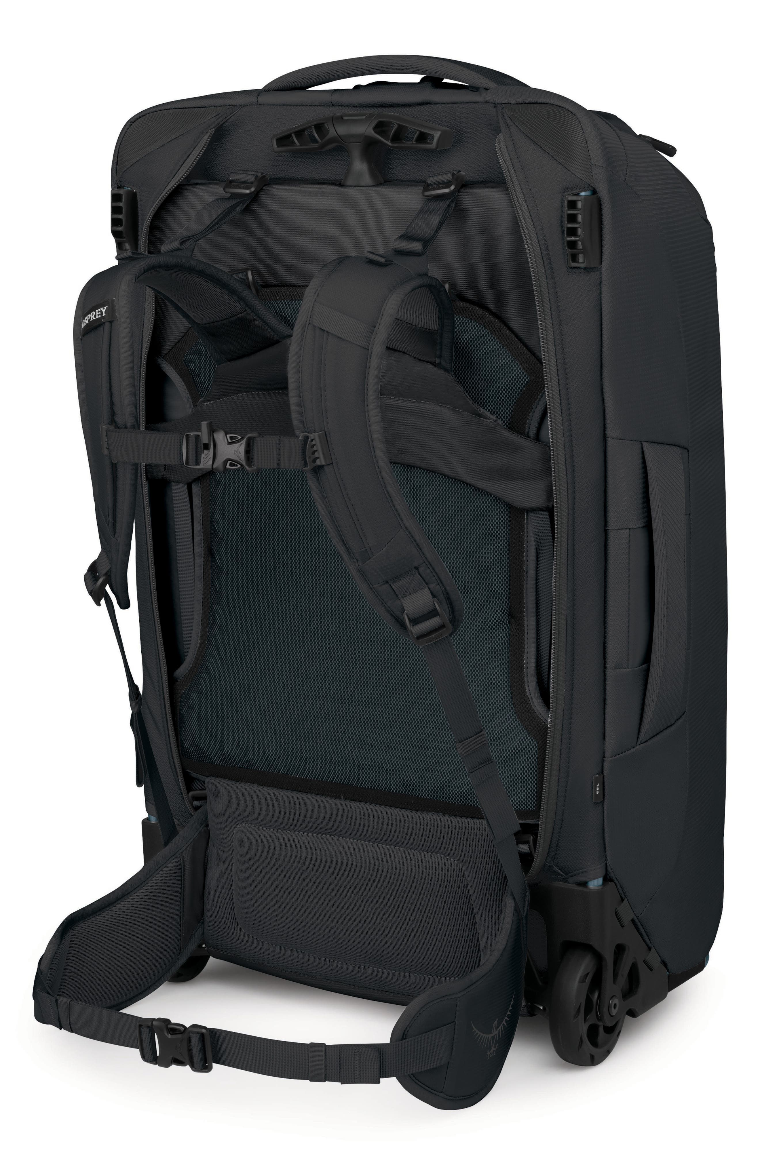 Osprey Farpoint<sup>™</sup> Fairview<sup>®</sup> 65-Liter Wheeled Travel Backpack, Alternate, color, Black