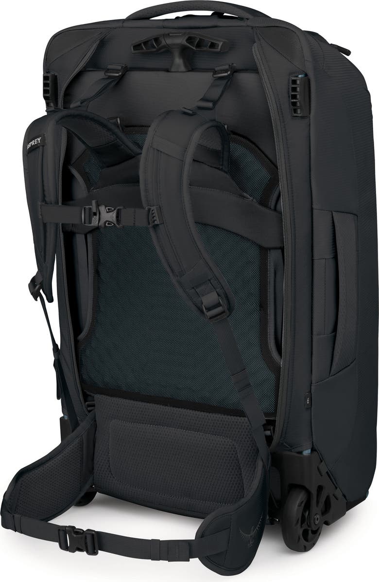 Osprey Farpoint<sup>™</sup> Fairview<sup>®</sup> 65-Liter Wheeled Travel Backpack, Alternate, color, Black