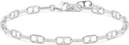 Crislu Pavé Link Paperclip Bracelet