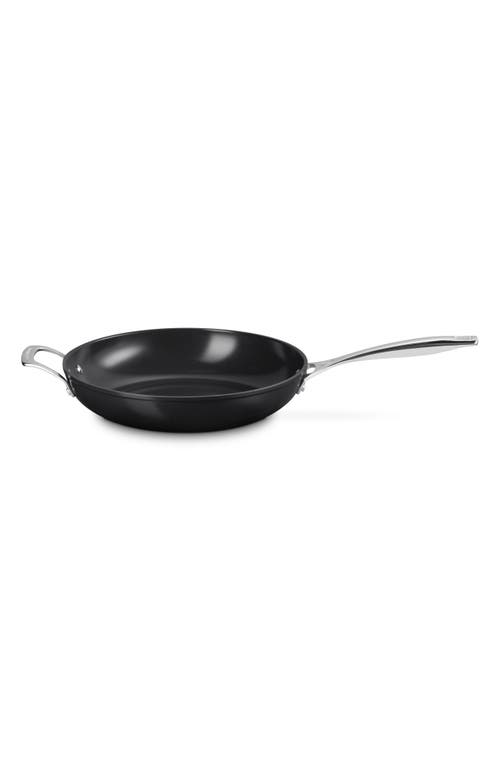 Le Creuset Essential Nonstick Ceramic 12-inch Deep Fry Pan In Black