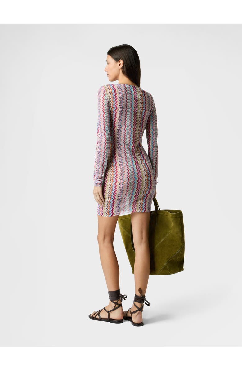 Missoni Long-sleeve Zigzag Printed Tulle T-shirt, Alternate, color, Multicoloured