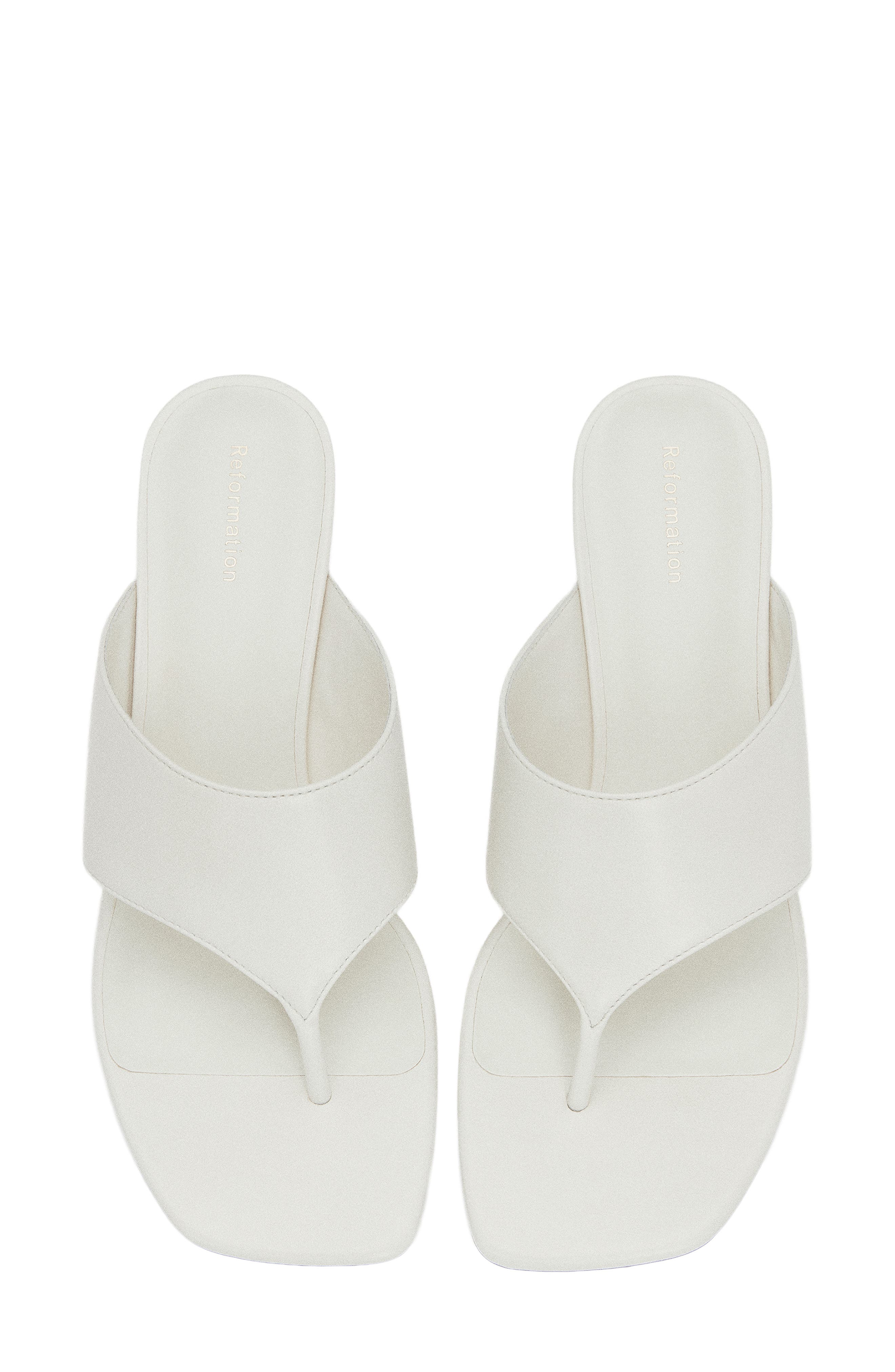 Sherlyn Wedge Thong Sandal, Alternate, color, WHITE LEATHER