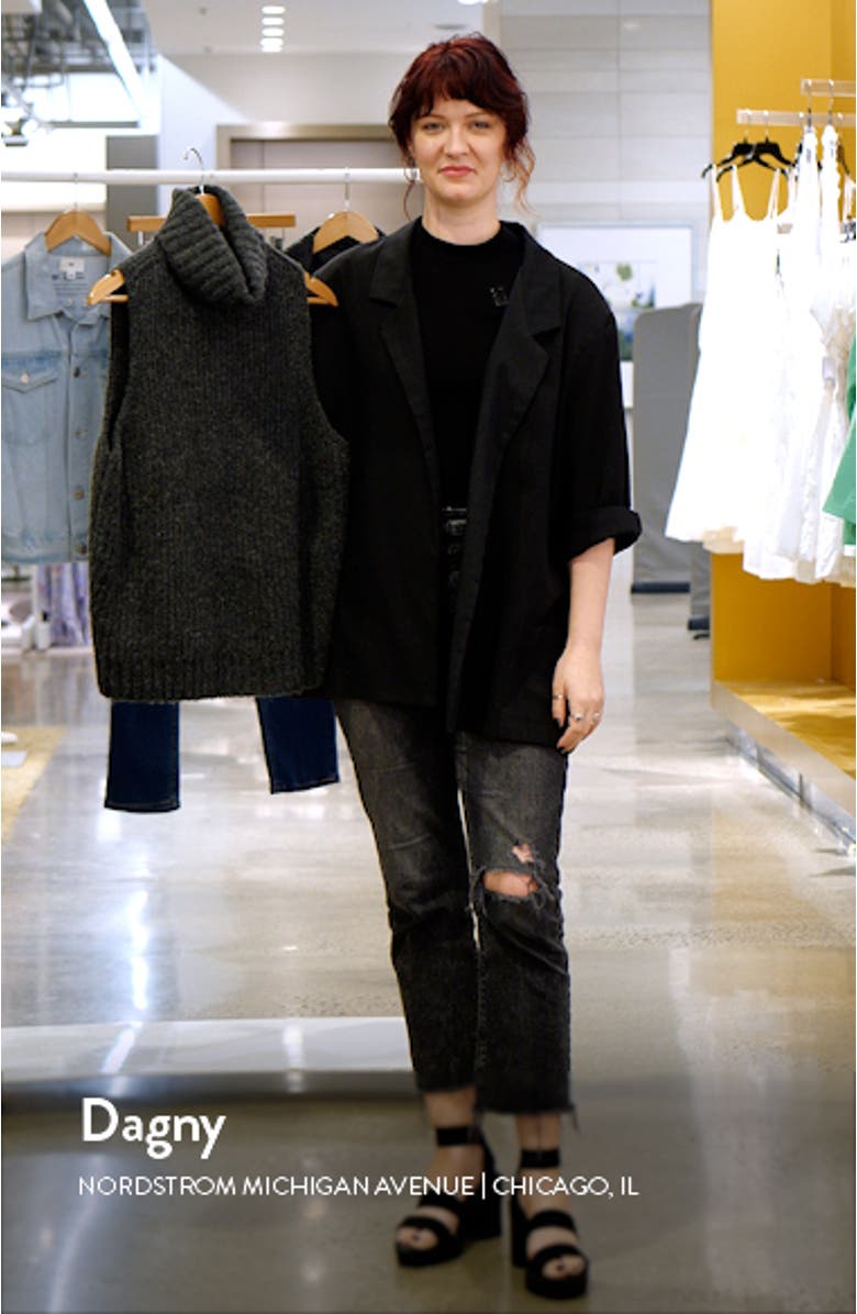 Shay Sleeveless Rib Cowl Neck Sweater, sales video thumbnail