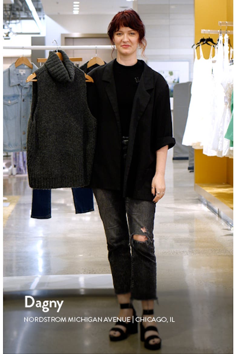 Shay Sleeveless Rib Cowl Neck Sweater video