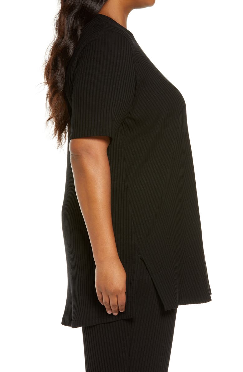 Eileen Fisher Ribbed Knit Tunic, Alternate, color, 