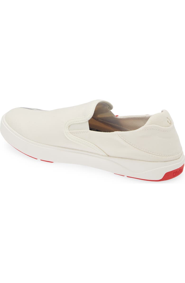 OluKai Lae'ahi Slip-On Sneaker, Alternate, color, Off White / Stripe