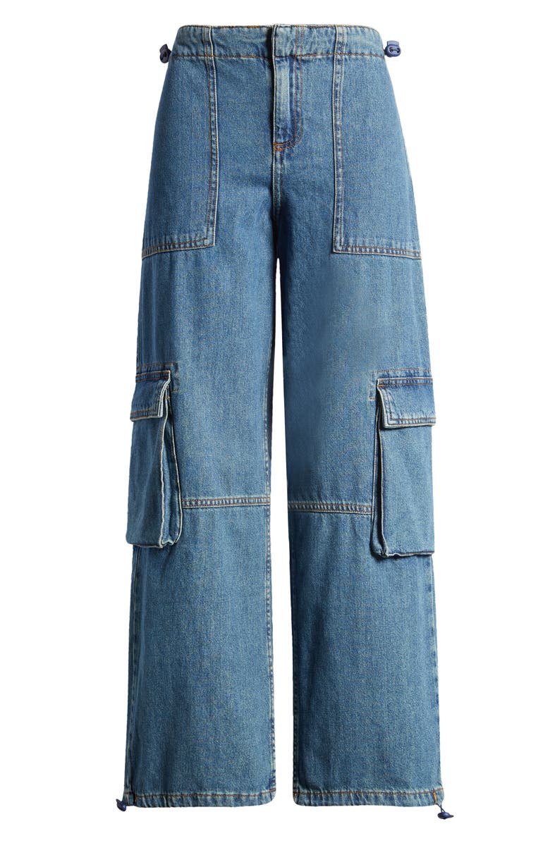 ASOS DESIGN Parachute Wide Leg Jeans, Alternate, color, 