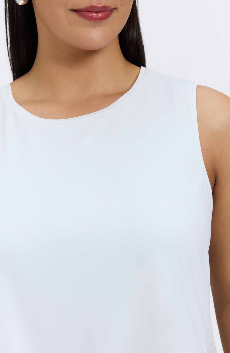 Foxcroft Jessie Layer Sleeveless Top, Alternate, color, White