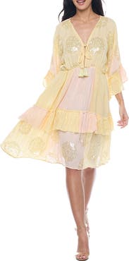 RANEES Bell Sleeve Minidress