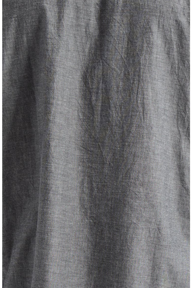 Embellished Two-Tone Chambray Western Button-Up Shirt, Alternate, color, BLUE BLACK