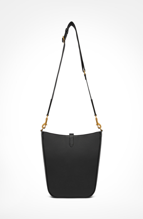 Aviteur Gigi Signature Weave Calfskin Shoulder Bag In Black
