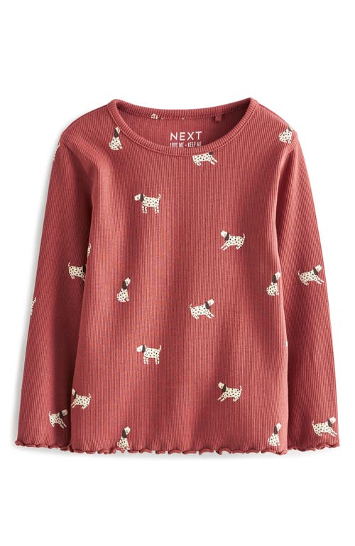 Next Kids' Assorted 5-pack Rib T-shirts In Pink Multi