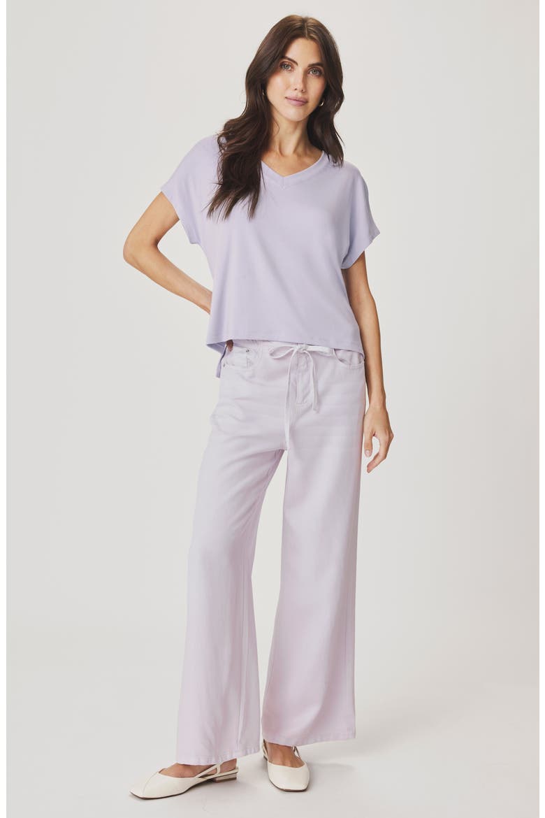 Amaya V-Neck T-Shirt, Alternate, color, LAVENDER
