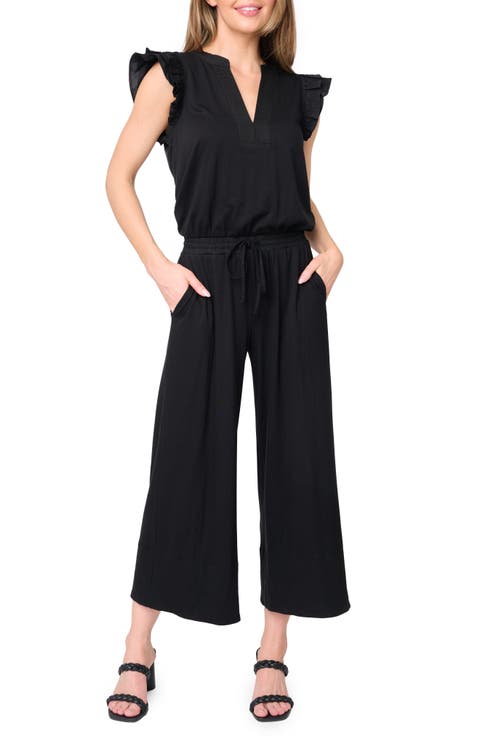 Essential Luxe Crop Wide Leg Jumpsuit