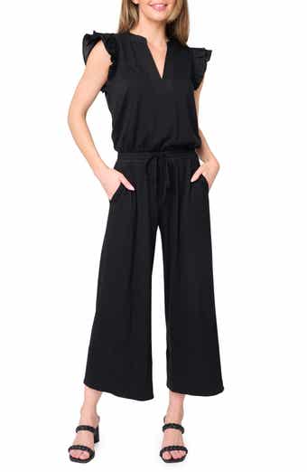 GIBSONLOOK Essential Luxe Crop Wide Leg Jumpsuit