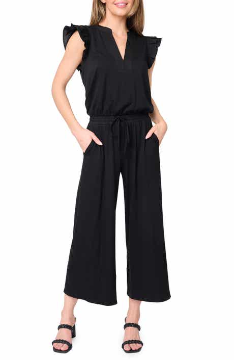 GIBSONLOOK Essential Luxe Crop Wide Leg Jumpsuit