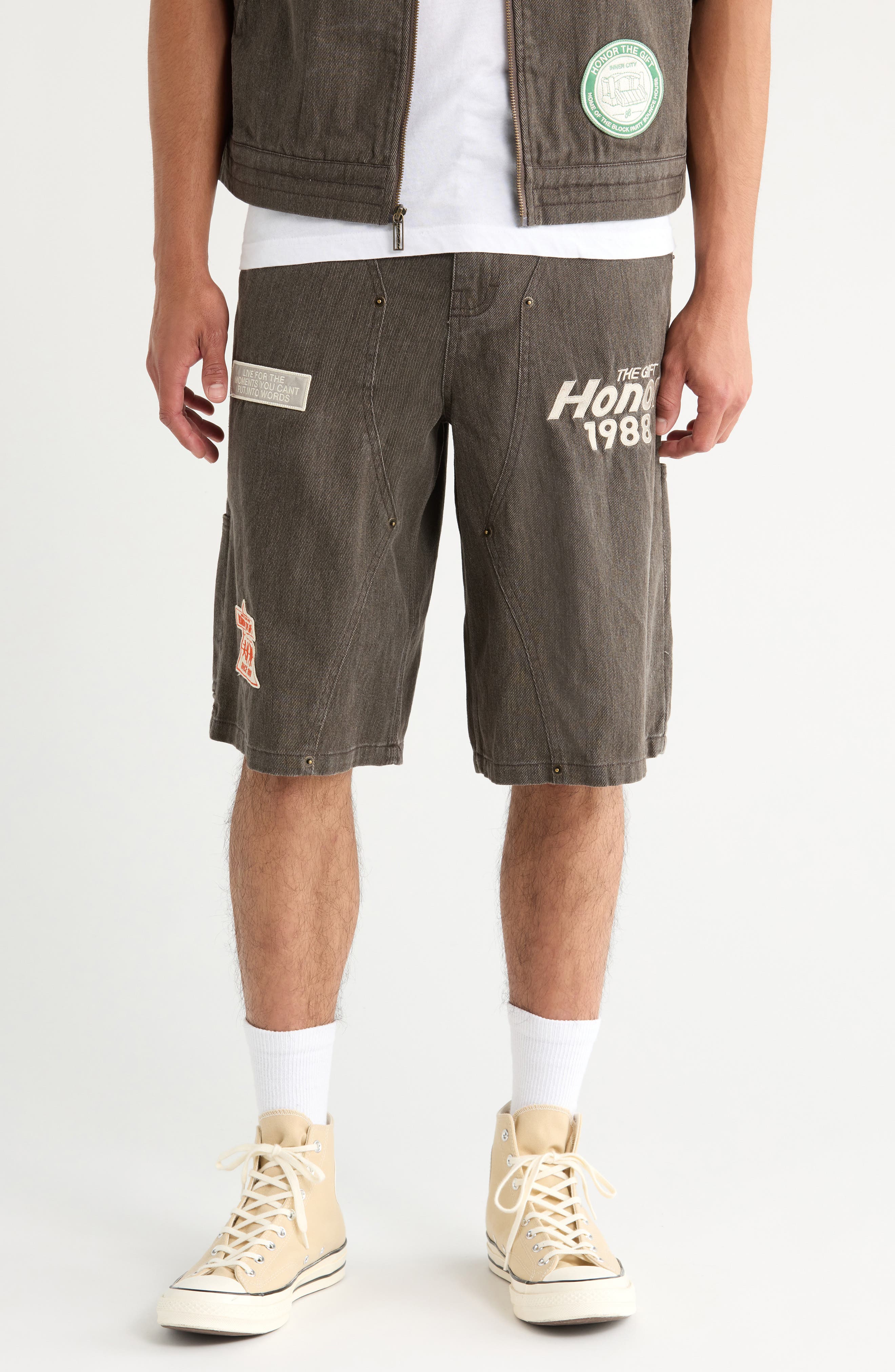 HONOR THE GIFT Cotton Twill Carpenter Shorts