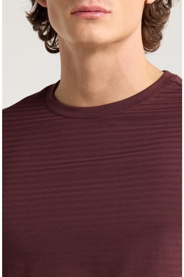 Christopher Long Sleeve Pima Cotton T-Shirt, Alternate, color, DEEP BORDEAUX