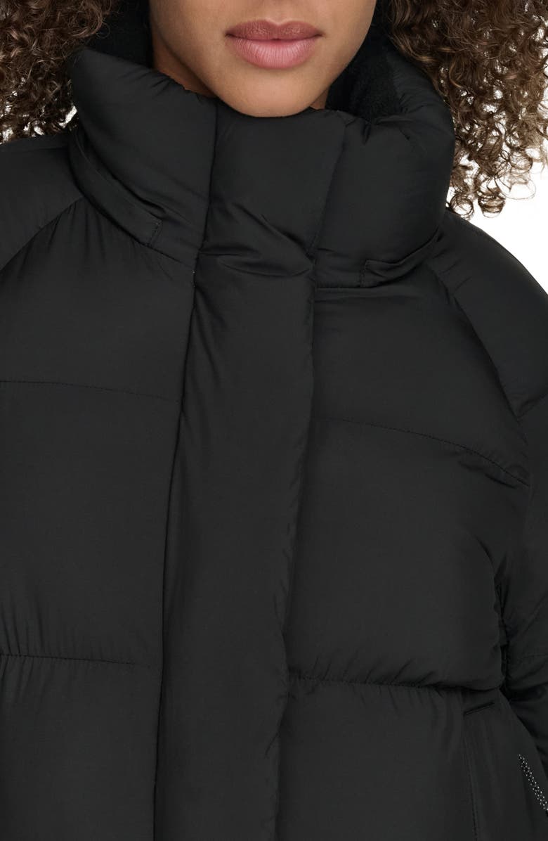 Levi's Hooded Quilted Puffer Jacket, Alternate, color, Black
