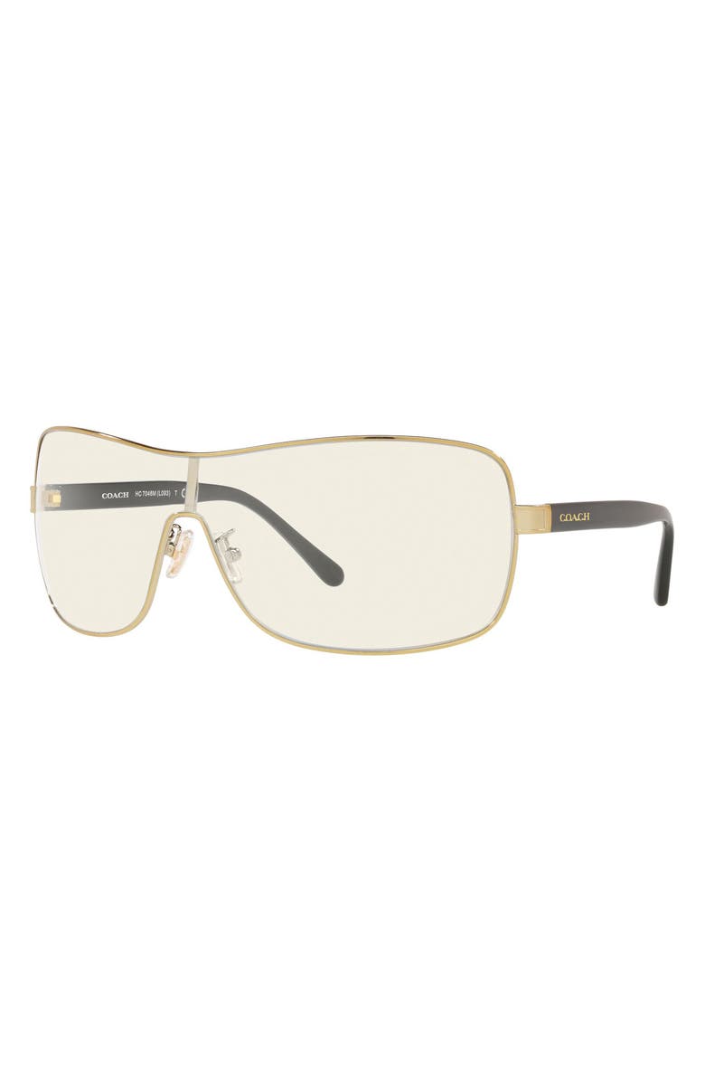 COACH Shield Sunglasses, Alternate, color, Gold Mir