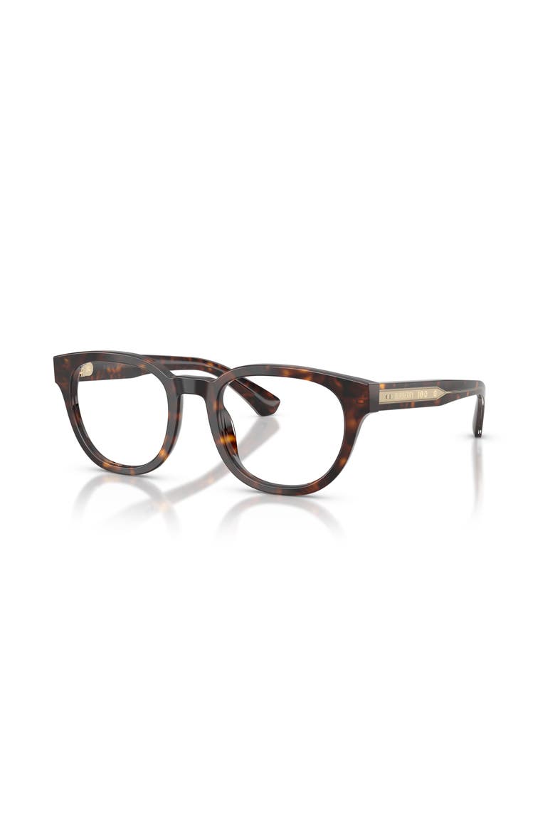 49mm Round optical glasses, Main, color, Brown