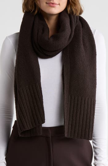 Eileen Fisher Organic Cotton Wrap Scarf In Black