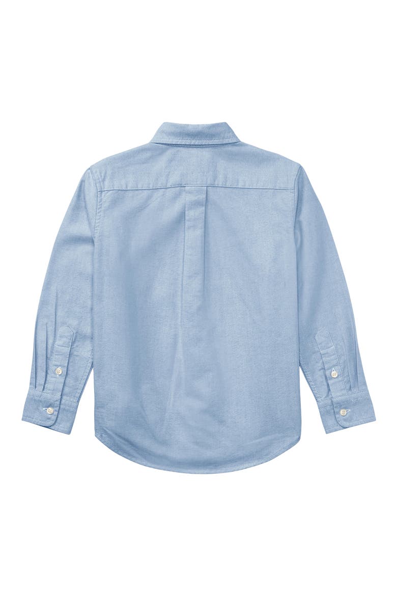 Kids' Cotton Oxford Button-Down Shirt, Alternate, color, BLUE