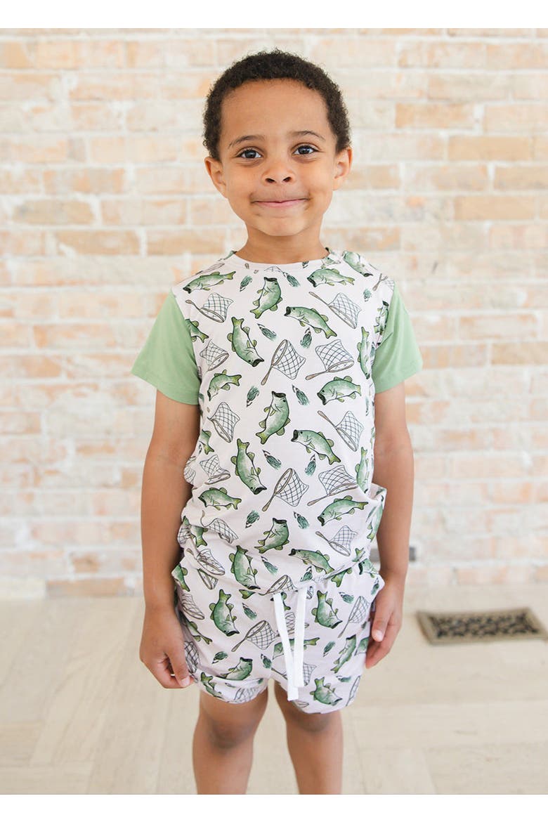 Shorts & T-Shirt Set, Alternate, color, Green