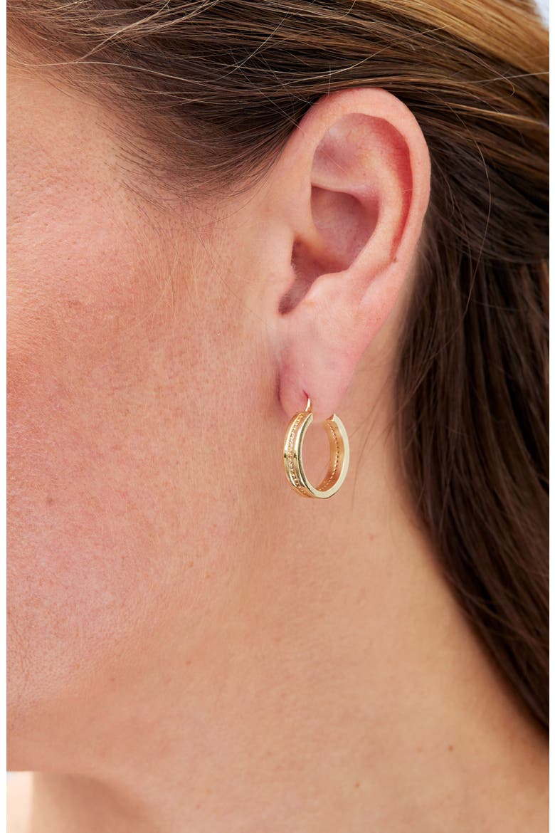 Pav9 Wide Hoop Earrings, Alternate, color, YELLOW