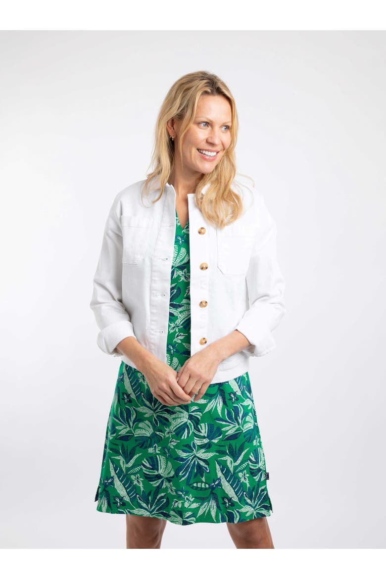 Rosanna Canvas Jacket, Alternate, color, White