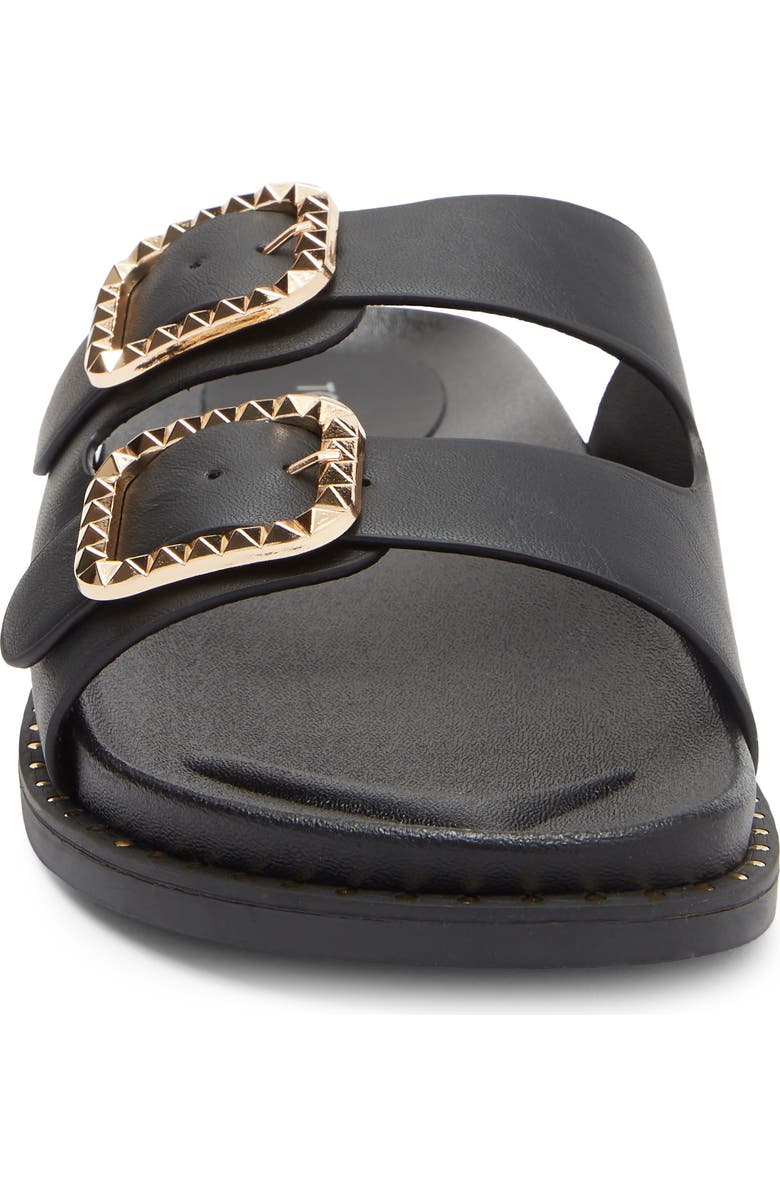 TOP MODA Sailor Double Strap Slide Sandal, Alternate, color, Black
