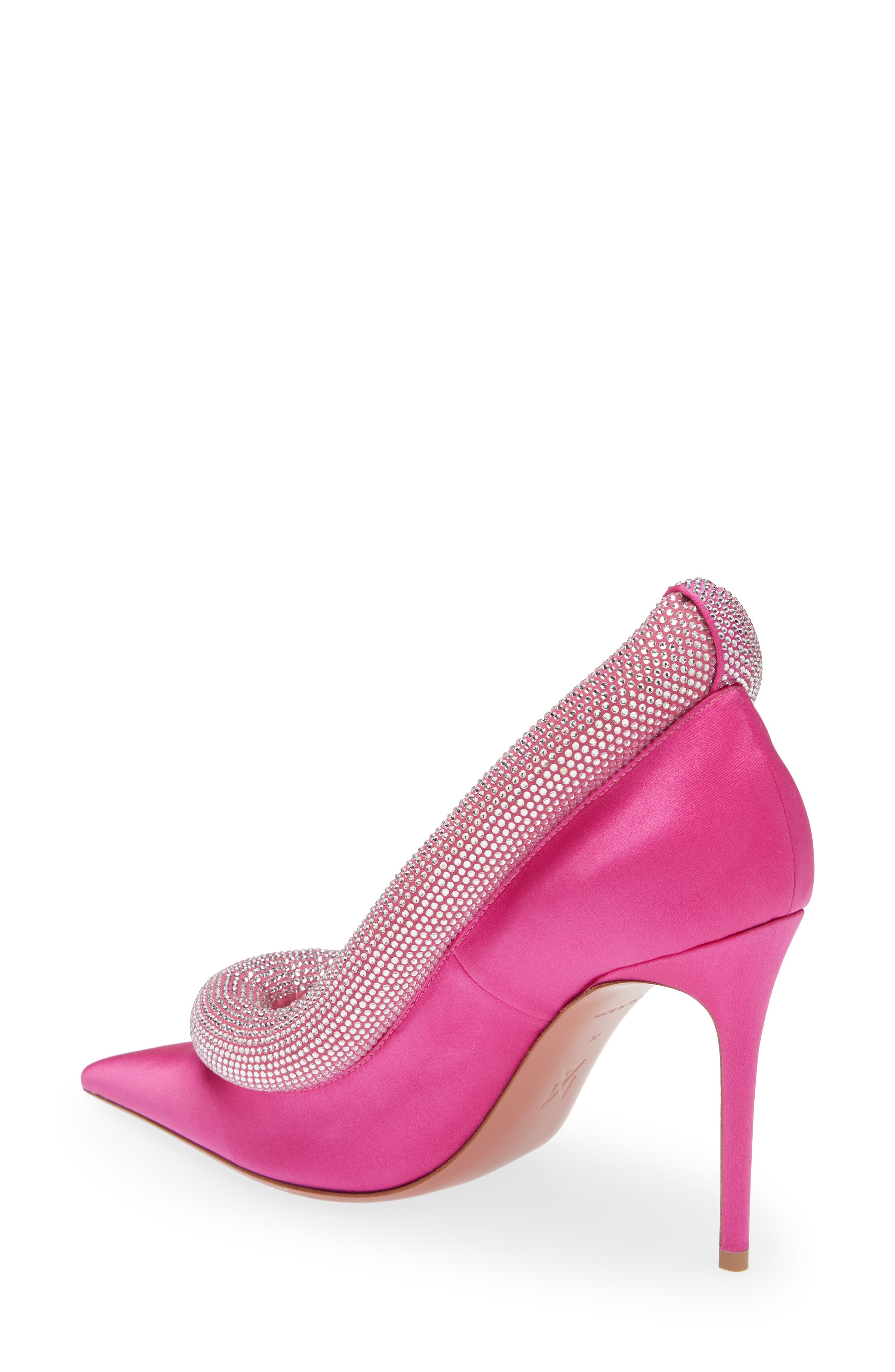 Amina Muaddi Yoon Crystal Topline Pump, Alternate, color, 