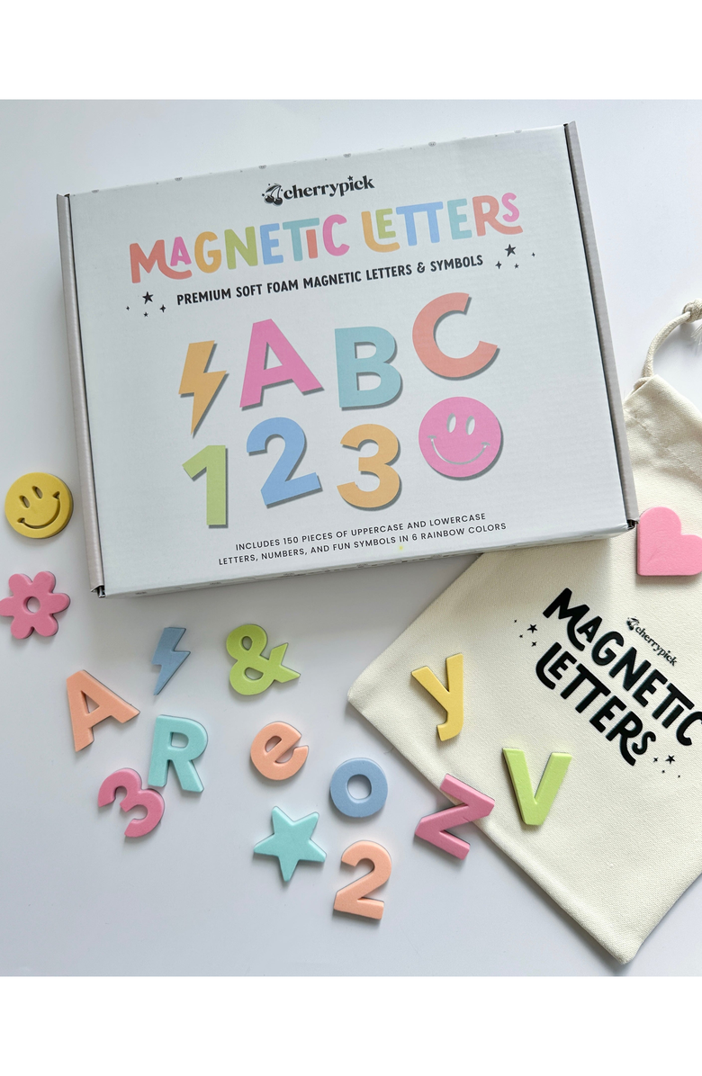Cherrypick Soft Foam Magnetic Letters and Symbols Set, Alternate, color, Pastel Rainbow