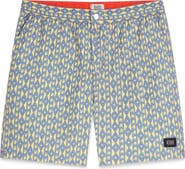 Scotch & Soda Geo Print Midlength Swim Trunks
