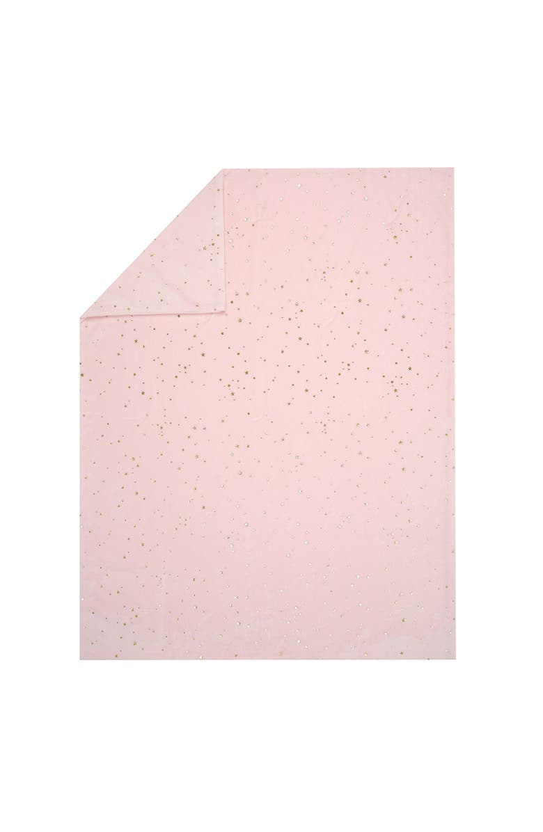Lambs & Ivy Ballerina Baby Stars 2-Sided Soft Baby Blanket, Alternate, color, Pink