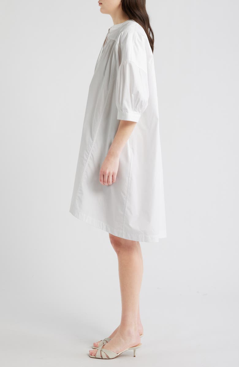 BOSS Dollana Oversize Cotton Shift Dress, Alternate, color, Bright White