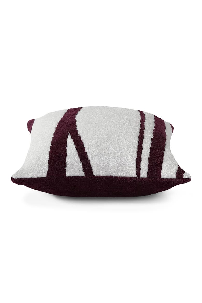 Cloud Silque Woodland Accent Pillow, Alternate, color, WHITE / FIG