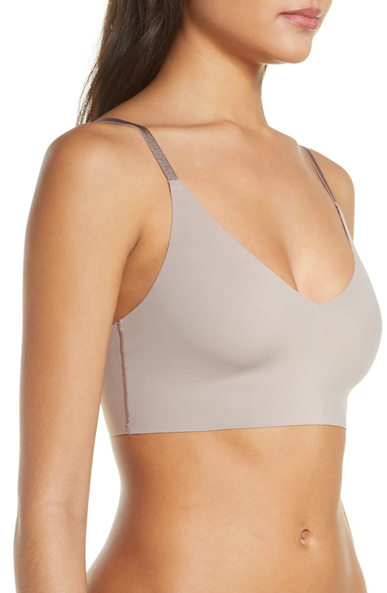 True & Co The True Body Triangle Convertible Strap Bralette, Alternate, color, Mink