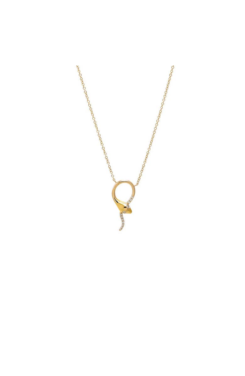BY ADINA EDEN Diamond Snake Lariat Necklace 14K, Main, color, 14K Gold