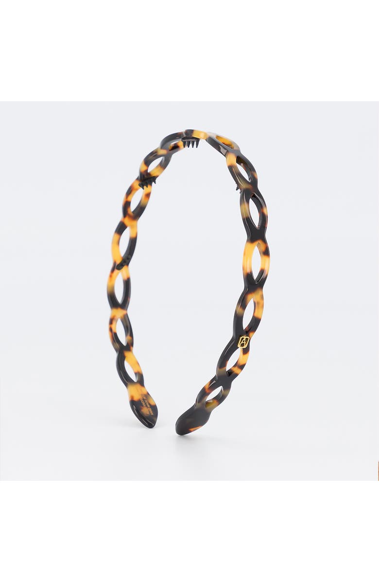 Alexandre de Paris Cutout Ultracomfort Acetate Headband, Main, color, Tortoiseshell