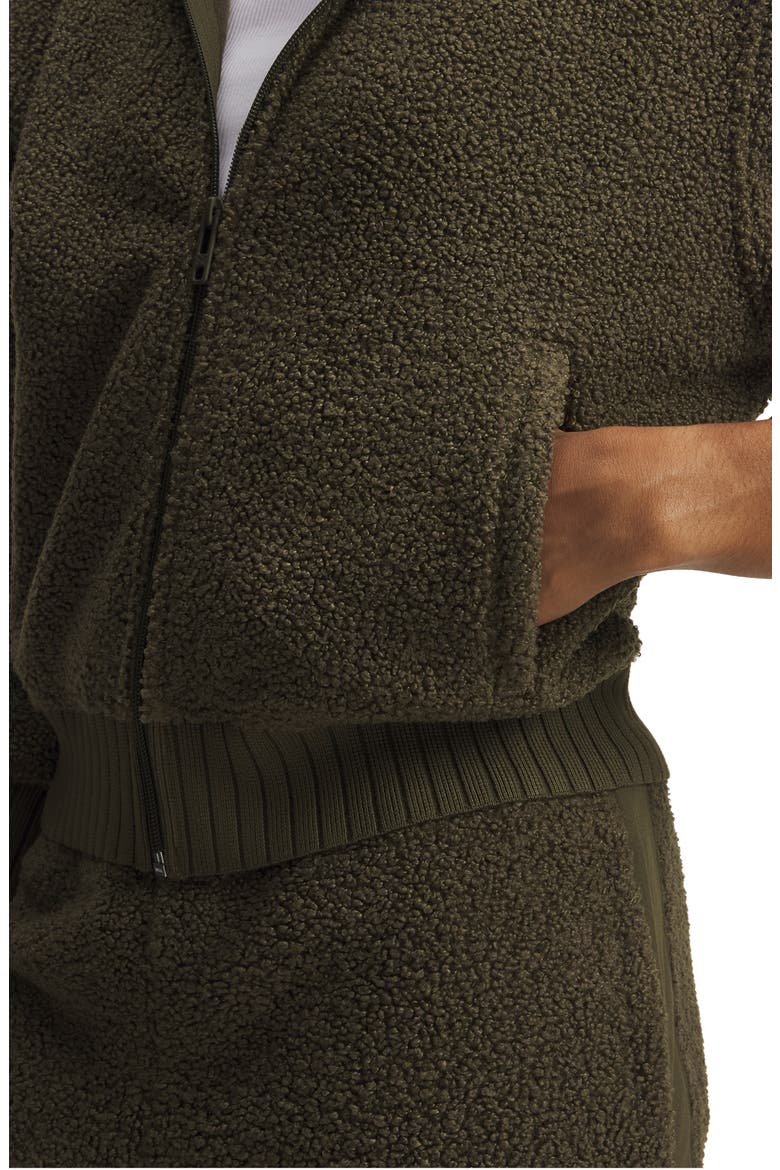 High Pile Fleece Jacket, Alternate, color, GRN