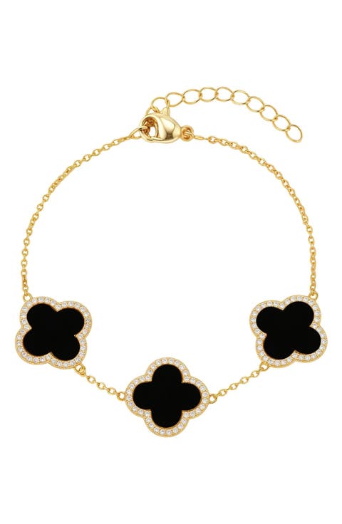 Cubic Zirconia Halo Bracelet