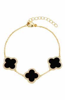 Cubic Zirconia Halo Bracelet