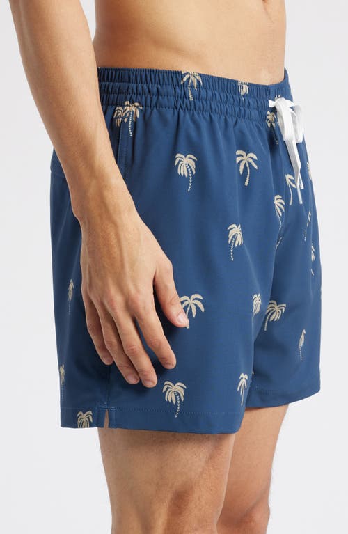 Chubbies Midnight Palms 5.5-inch Swim Trunks In Navy