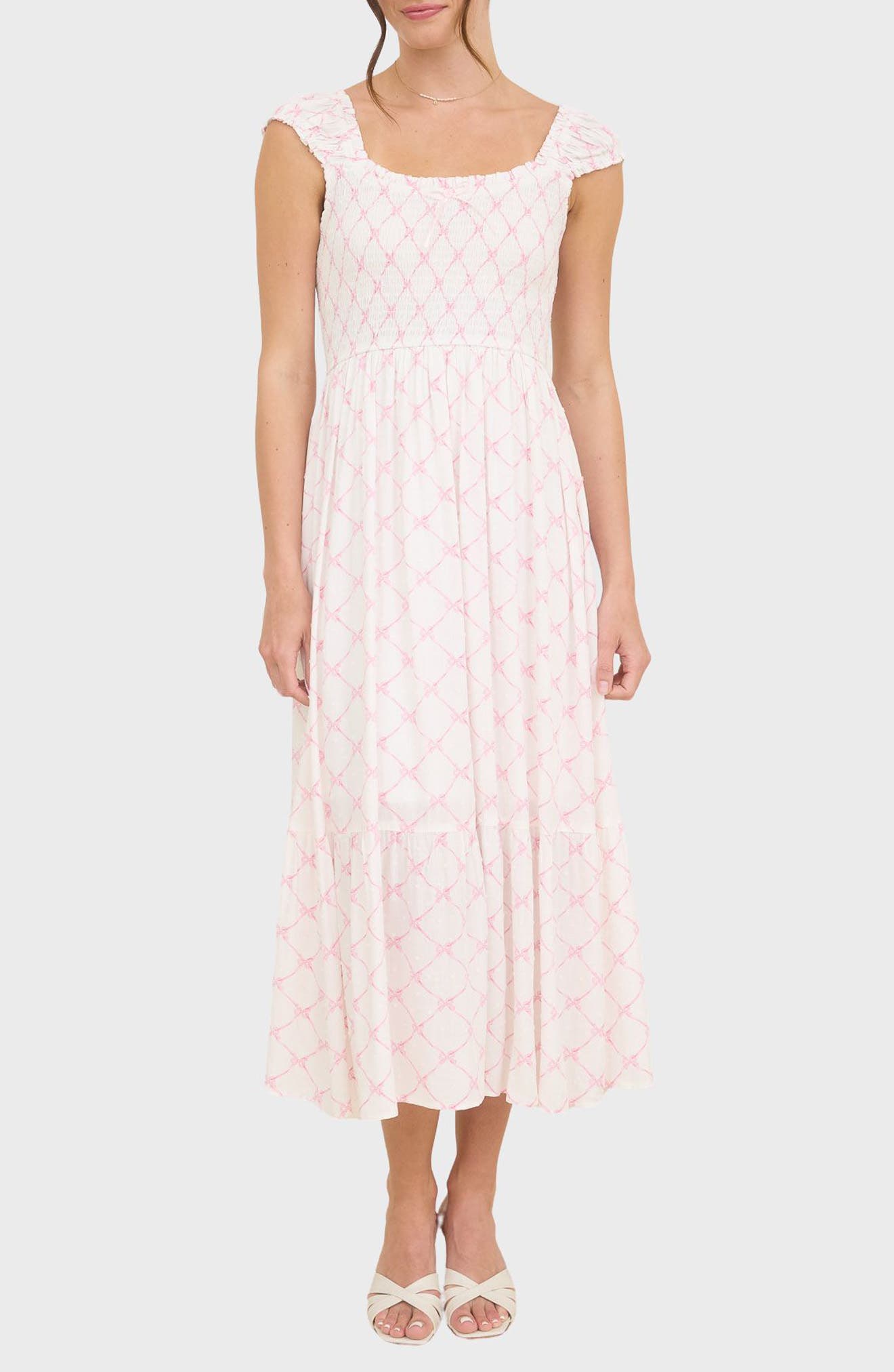 Blu Pepper Bow Print Sundress